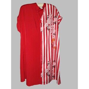 Shein Curve Red Striped Short Dress - size XL